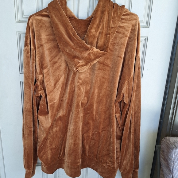 NovaMen Hoodie SzXXL Rust Long Sleeves Kangaroo Pocket Poly/Span Banded Cuff/Hem - Picture 5 of 9